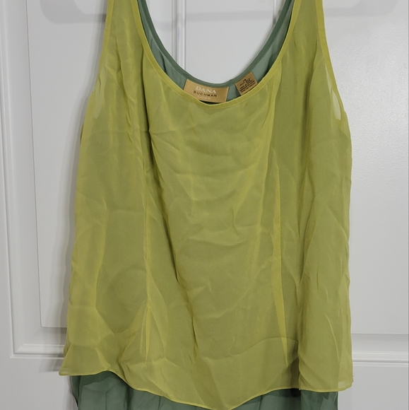 Dana Buchman Double Layer 100% Silk Blouse/Cami - Picture 2 of 3